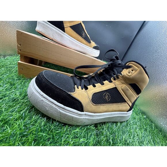 Volcom High Top Sneakers- Yellow/Black- Size 7W - Picture 2 of 10